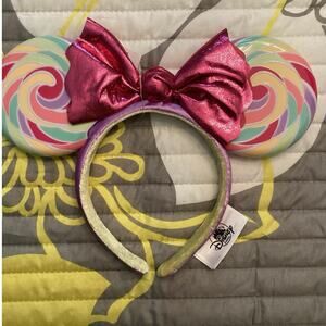 NWT Disney Parks Swirl Lollipop Ears headband Sweet Treat Food Collection